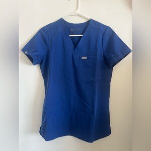 FIGS Winning Blue Catarina 1 Pocket Scrub Top - XS